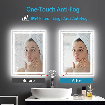 48 x 28'' LED Mirror for Bathroom, Bathroom Mirror with LED Lights