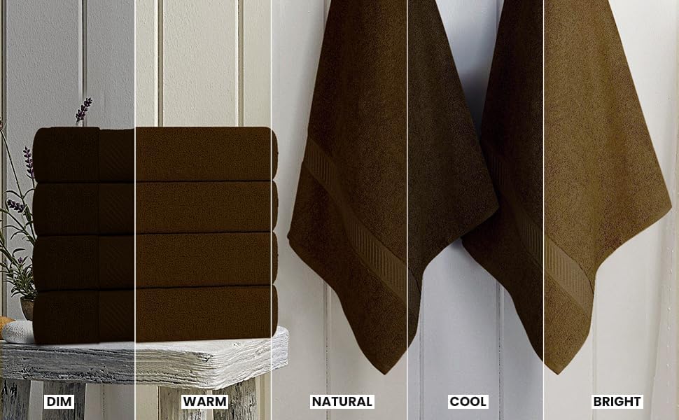 Medium Bath Towels, 24x48 in, 500 GSM Cotton, White | Highly Absorbent, Quick-Drying, Ideal for Hotel, Spa & Home Bathroom
