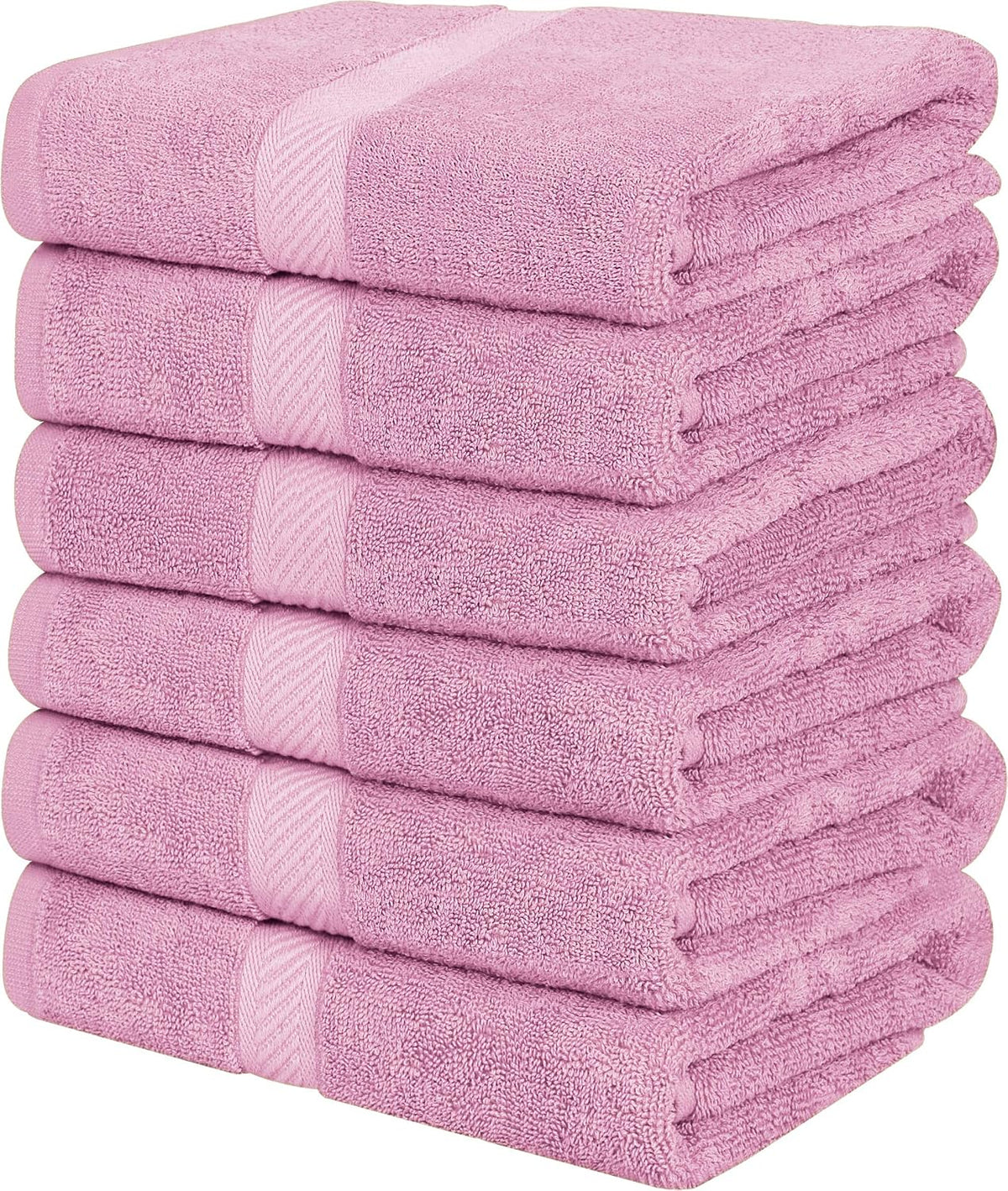 Medium Bath Towels, 24x48 in, 500 GSM Cotton, White | Highly Absorbent, Quick-Drying, Ideal for Hotel, Spa & Home Bathroom