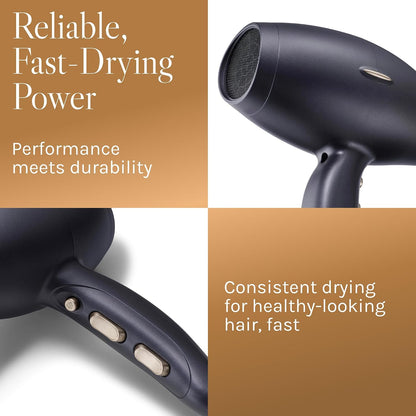 Bio Ionic GoldPro Hair Dryer, Blue, Moisturizing Heat Technology & 24K Gold MX, Ultra-Powerful 1875W AC Motor, Lightweight Blow Dryer with Ergonomic Handle, Multi-Speed Settings