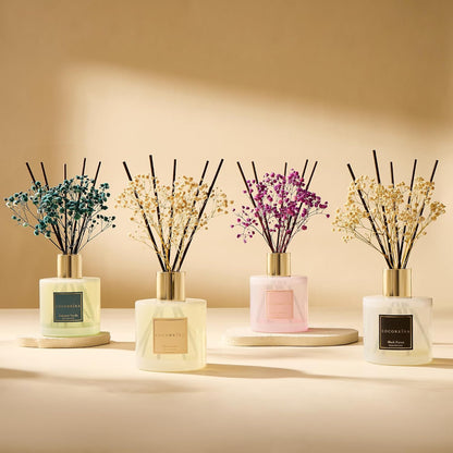 Reed Diffuser - Cashmere Vanilla 6.7 fl oz Reed Diffuser for Bedroom Bathroom Home Décor