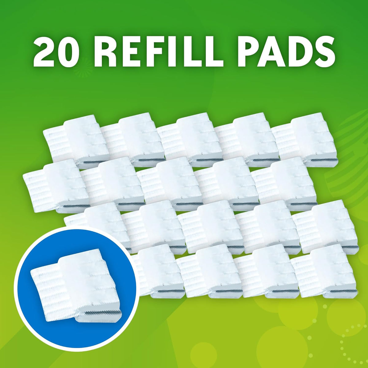 Toilet Bowl Cleaning System with Flushable & Disposable Cleaner Refill Pads, Fights Odors and Helps Remove Limescale & Hard Water Stains, Citrus Scent, 1 Wand + 4 Refills + 1 Stand