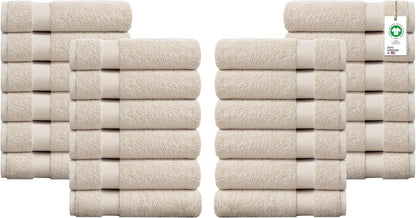 100% Organic Cotton Towels 650 GSM Plush Feather Touch Quick Dry Bath Towel, Pack of 4 GOTS Certified, Oeko-Tex Green Certified, Organic Cotton Bath Towel, 30"X58"