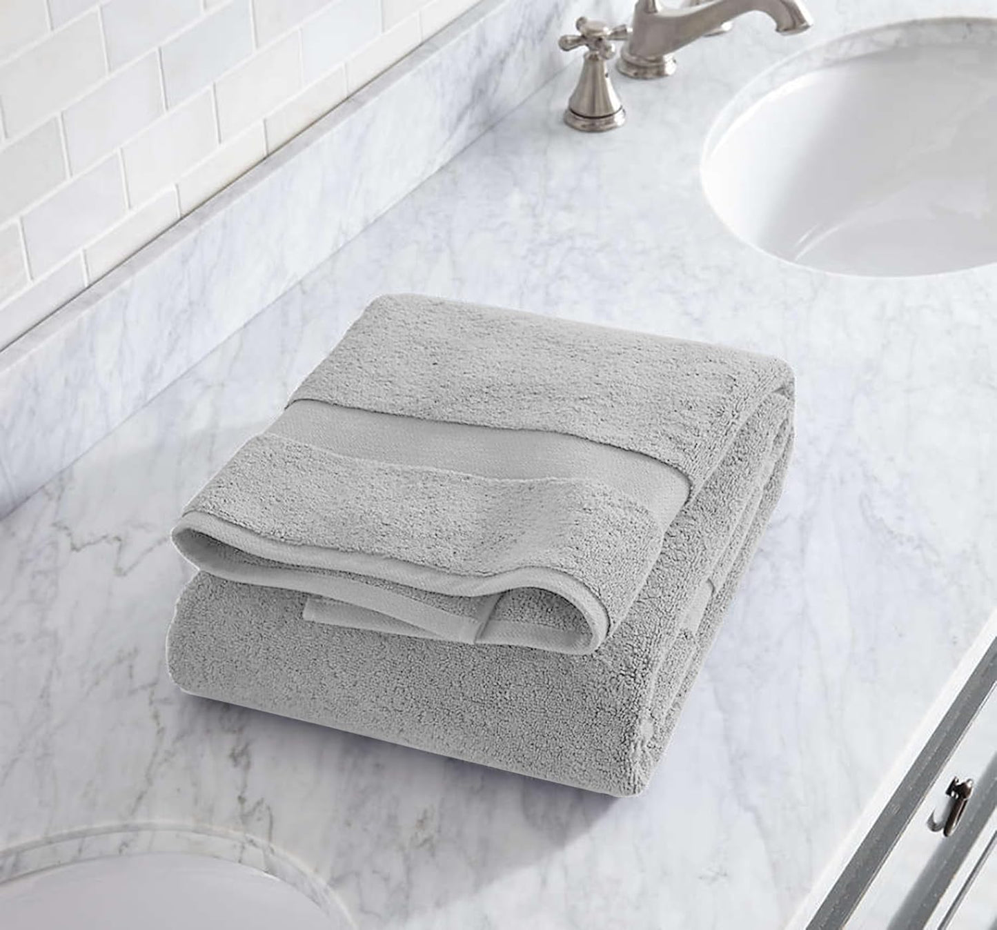 100% Organic Cotton Towels 650 GSM Plush Feather Touch Quick Dry Bath Towel, Pack of 4 GOTS Certified, Oeko-Tex Green Certified, Organic Cotton Bath Towel, 30"X58"