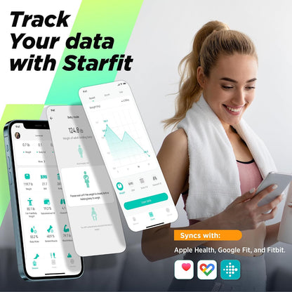 Scale for Body Weight and Fat Percentage, Digital Accurate Bathroom Smart Scale with Large Display, FSA&HSA Eligible 13 Body Composition Analyzer Sync App