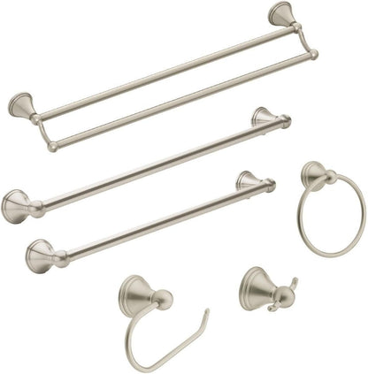 Preston Collection Brushed Nickel 18-Inch Single Bathroom Towel Bar, DN8418BN