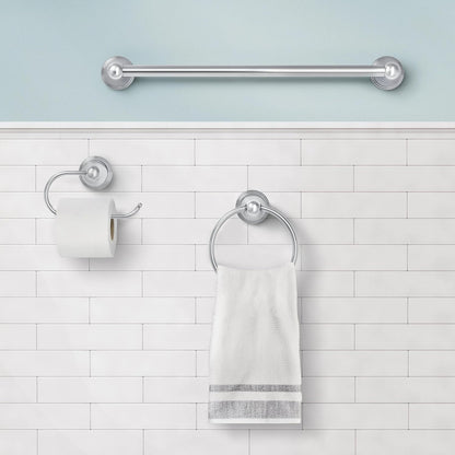 Preston Collection Brushed Nickel 18-Inch Single Bathroom Towel Bar, DN8418BN