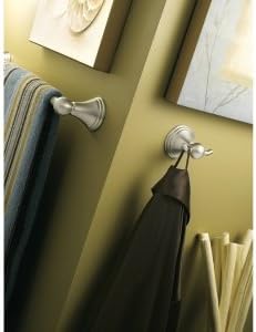 Preston Collection Brushed Nickel 18-Inch Single Bathroom Towel Bar, DN8418BN