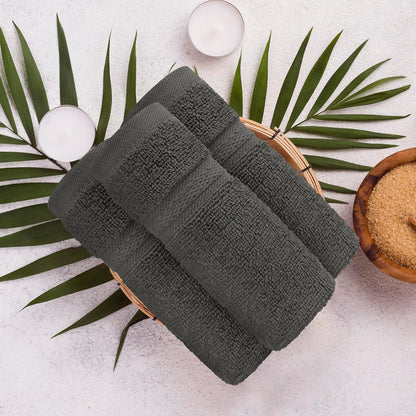 Towel and Linen Mart 100% Cotton 6 Pack Bath Towel Set, Quick Dry, Super Absorbent, Light Weight, Soft, (27 x 54 Pack of 6) Beige, White, Grey, Sky Blue, SAGE Green, Navy