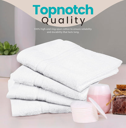 Towel and Linen Mart 100% Cotton 6 Pack Bath Towel Set, Quick Dry, Super Absorbent, Light Weight, Soft, (27 x 54 Pack of 6) Beige, White, Grey, Sky Blue, SAGE Green, Navy