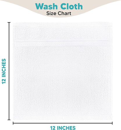 Towel and Linen Mart 100% Cotton 6 Pack Bath Towel Set, Quick Dry, Super Absorbent, Light Weight, Soft, (27 x 54 Pack of 6) Beige, White, Grey, Sky Blue, SAGE Green, Navy