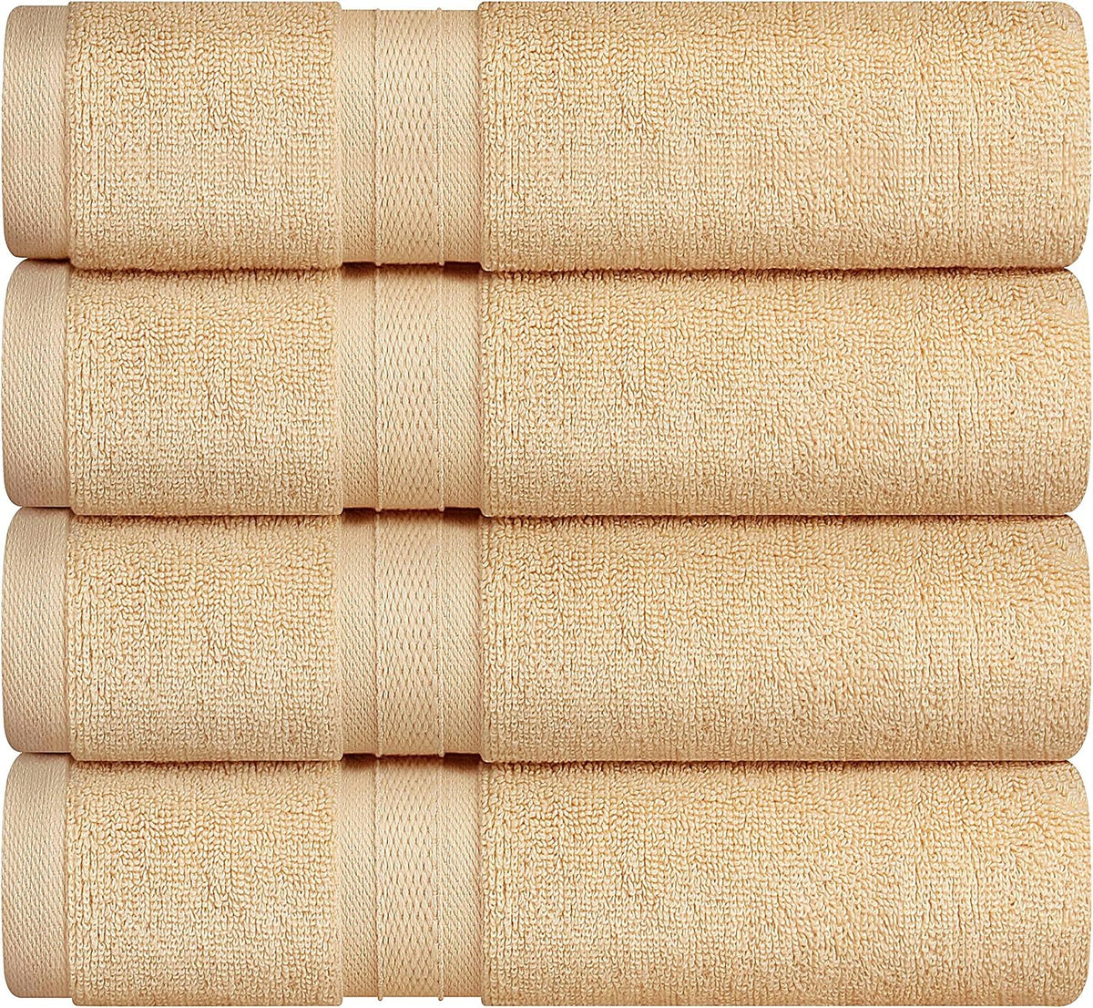 Towel and Linen Mart 100% Cotton 6 Pack Bath Towel Set, Quick Dry, Super Absorbent, Light Weight, Soft, (27 x 54 Pack of 6) Beige, White, Grey, Sky Blue, SAGE Green, Navy