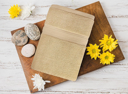 Towel and Linen Mart 100% Cotton 6 Pack Bath Towel Set, Quick Dry, Super Absorbent, Light Weight, Soft, (27 x 54 Pack of 6) Beige, White, Grey, Sky Blue, SAGE Green, Navy