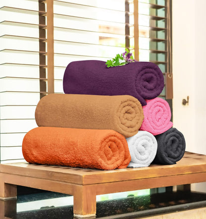 Towel and Linen Mart 100% Cotton 6 Pack Bath Towel Set, Quick Dry, Super Absorbent, Light Weight, Soft, (27 x 54 Pack of 6) Beige, White, Grey, Sky Blue, SAGE Green, Navy