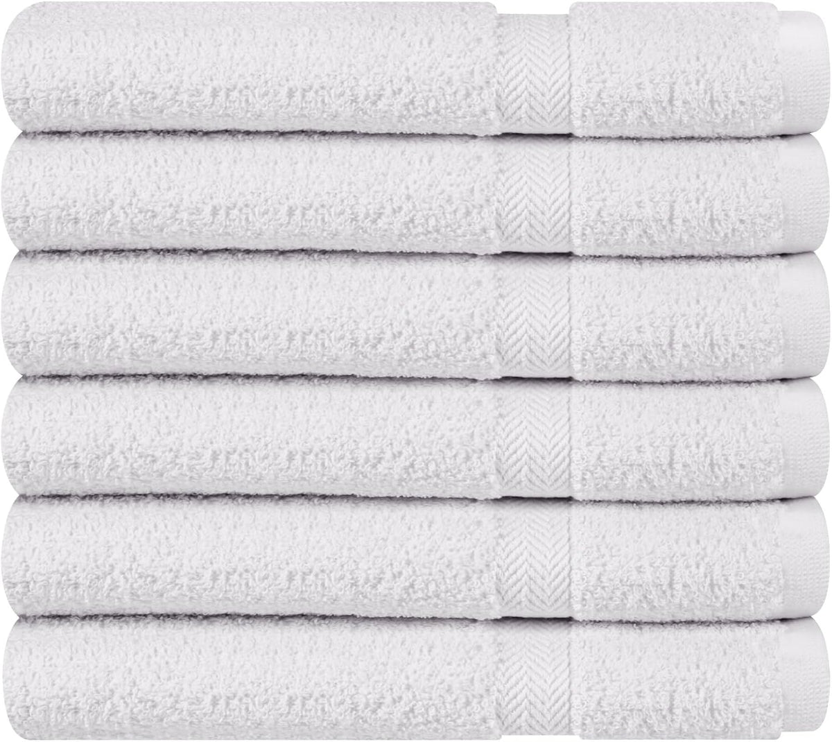 Towel and Linen Mart 100% Cotton 6 Pack Bath Towel Set, Quick Dry, Super Absorbent, Light Weight, Soft, (27 x 54 Pack of 6) Beige, White, Grey, Sky Blue, SAGE Green, Navy
