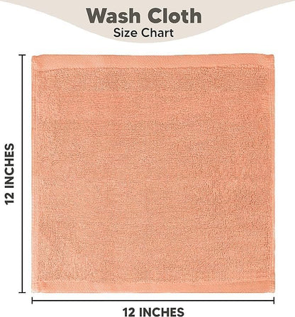 Towel and Linen Mart 100% Cotton 6 Pack Bath Towel Set, Quick Dry, Super Absorbent, Light Weight, Soft, (27 x 54 Pack of 6) Beige, White, Grey, Sky Blue, SAGE Green, Navy