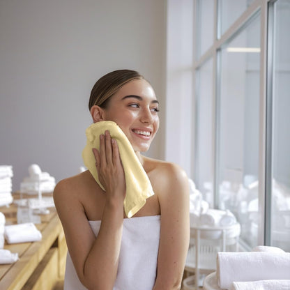 Towel and Linen Mart 100% Cotton 6 Pack Bath Towel Set, Quick Dry, Super Absorbent, Light Weight, Soft, (27 x 54 Pack of 6) Beige, White, Grey, Sky Blue, SAGE Green, Navy