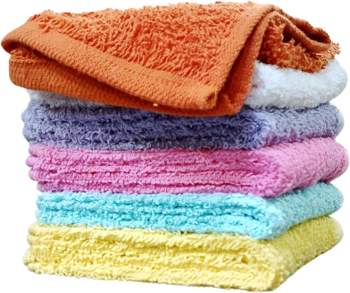 Towel and Linen Mart 100% Cotton 6 Pack Bath Towel Set, Quick Dry, Super Absorbent, Light Weight, Soft, (27 x 54 Pack of 6) Beige, White, Grey, Sky Blue, SAGE Green, Navy
