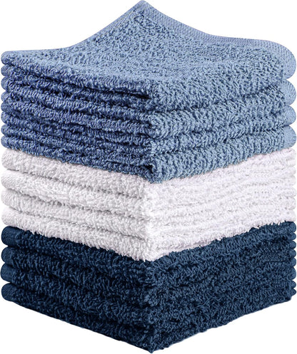 Towel and Linen Mart 100% Cotton 6 Pack Bath Towel Set, Quick Dry, Super Absorbent, Light Weight, Soft, (27 x 54 Pack of 6) Beige, White, Grey, Sky Blue, SAGE Green, Navy