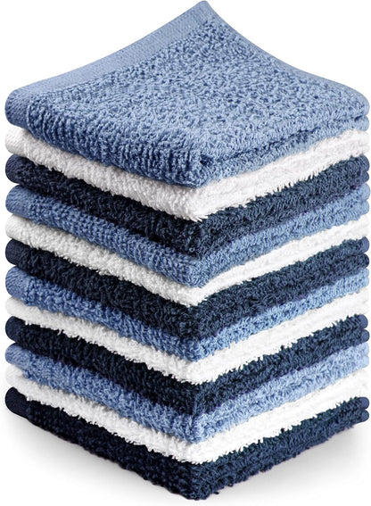 Towel and Linen Mart 100% Cotton 6 Pack Bath Towel Set, Quick Dry, Super Absorbent, Light Weight, Soft, (27 x 54 Pack of 6) Beige, White, Grey, Sky Blue, SAGE Green, Navy