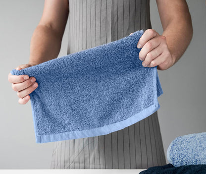 Towel and Linen Mart 100% Cotton 6 Pack Bath Towel Set, Quick Dry, Super Absorbent, Light Weight, Soft, (27 x 54 Pack of 6) Beige, White, Grey, Sky Blue, SAGE Green, Navy
