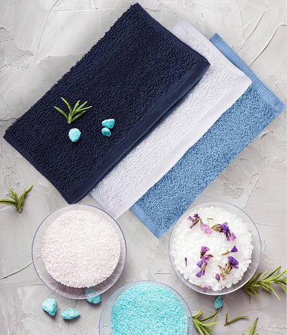 Towel and Linen Mart 100% Cotton 6 Pack Bath Towel Set, Quick Dry, Super Absorbent, Light Weight, Soft, (27 x 54 Pack of 6) Beige, White, Grey, Sky Blue, SAGE Green, Navy