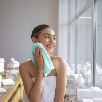 Towel and Linen Mart 100% Cotton 6 Pack Bath Towel Set, Quick Dry, Super Absorbent, Light Weight, Soft, (27 x 54 Pack of 6) Beige, White, Grey, Sky Blue, SAGE Green, Navy