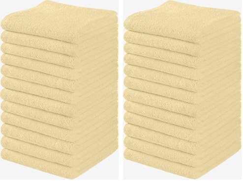 Towel and Linen Mart 100% Cotton 6 Pack Bath Towel Set, Quick Dry, Super Absorbent, Light Weight, Soft, (27 x 54 Pack of 6) Beige, White, Grey, Sky Blue, SAGE Green, Navy