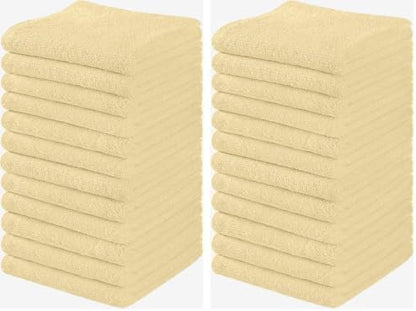 Towel and Linen Mart 100% Cotton 6 Pack Bath Towel Set, Quick Dry, Super Absorbent, Light Weight, Soft, (27 x 54 Pack of 6) Beige, White, Grey, Sky Blue, SAGE Green, Navy