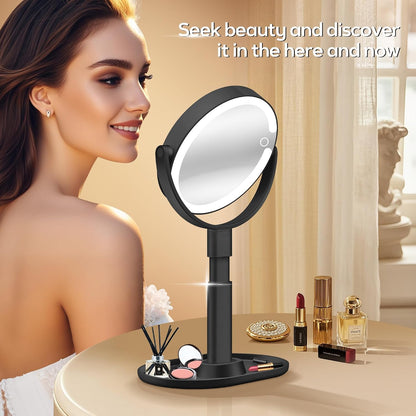 Vanity Mirror with Lights, Magnifying Makeup Mirror 30X/1X