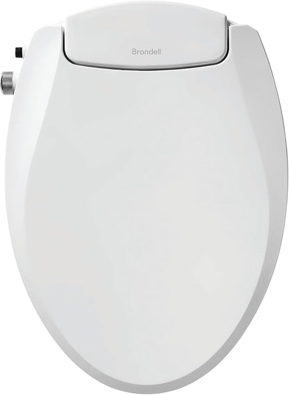 Bidet Toilet Seat Non-Electric Swash Ecoseat, Fits Elongated Toilets, White - Dual Nozzle System, Ambient Water Temperature - Bidet with Easy Installation