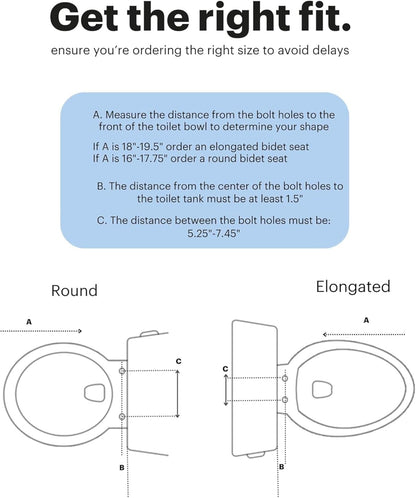 Bidet Toilet Seat Non-Electric Swash Ecoseat, Fits Elongated Toilets, White - Dual Nozzle System, Ambient Water Temperature - Bidet with Easy Installation
