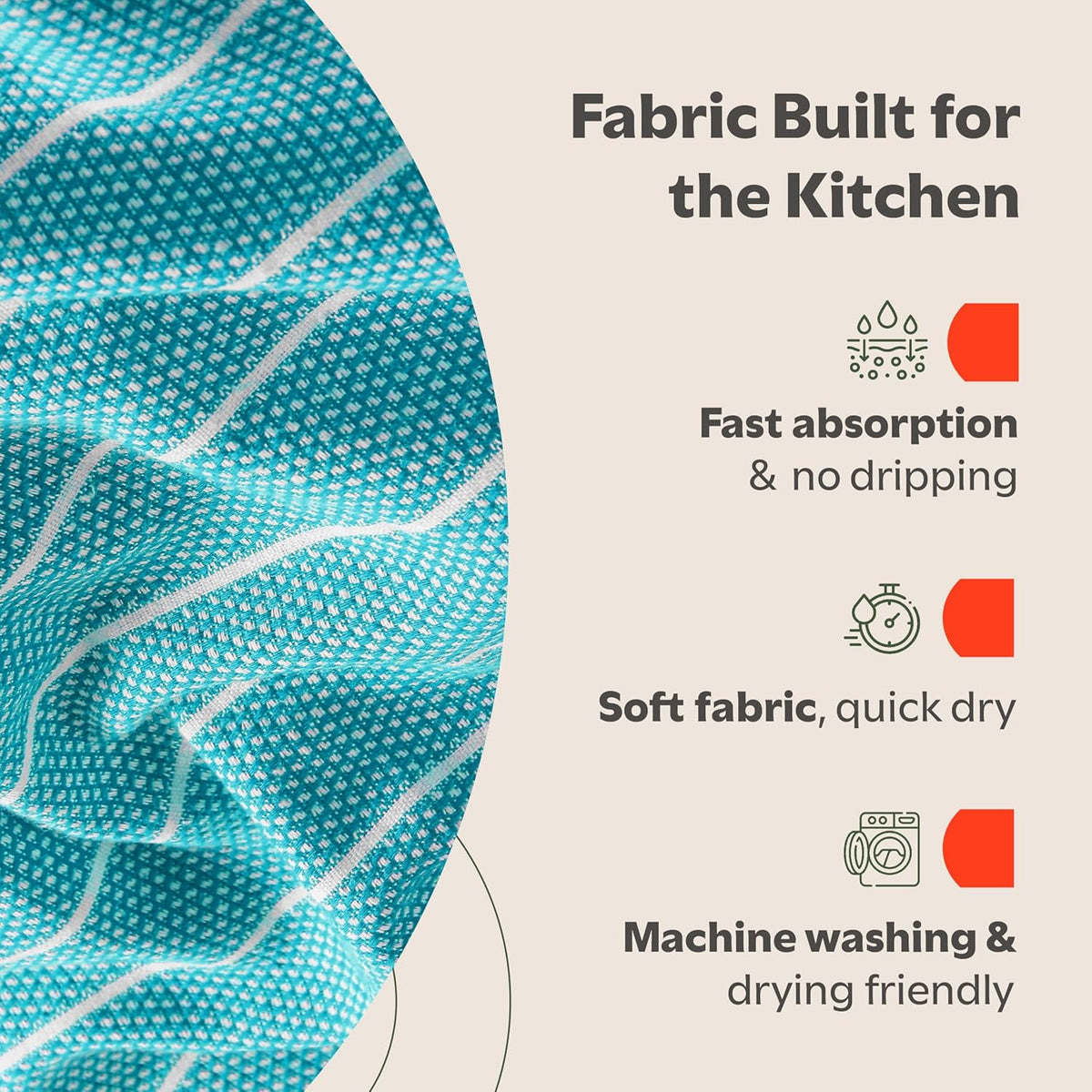 Classic Dish Towels - 15 Pack - 14" by 25" - 100% Cotton Kitchen Towels - Reusable Bulk Cleaning Cloths - Blue Hand Towels - Super Absorbent - Machine Washable