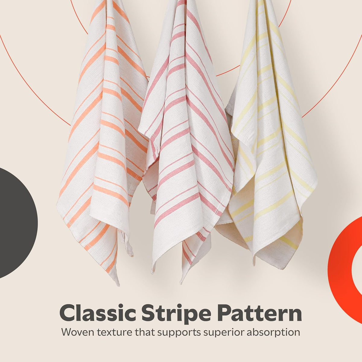 Classic Dish Towels - 15 Pack - 14" by 25" - 100% Cotton Kitchen Towels - Reusable Bulk Cleaning Cloths - Blue Hand Towels - Super Absorbent - Machine Washable