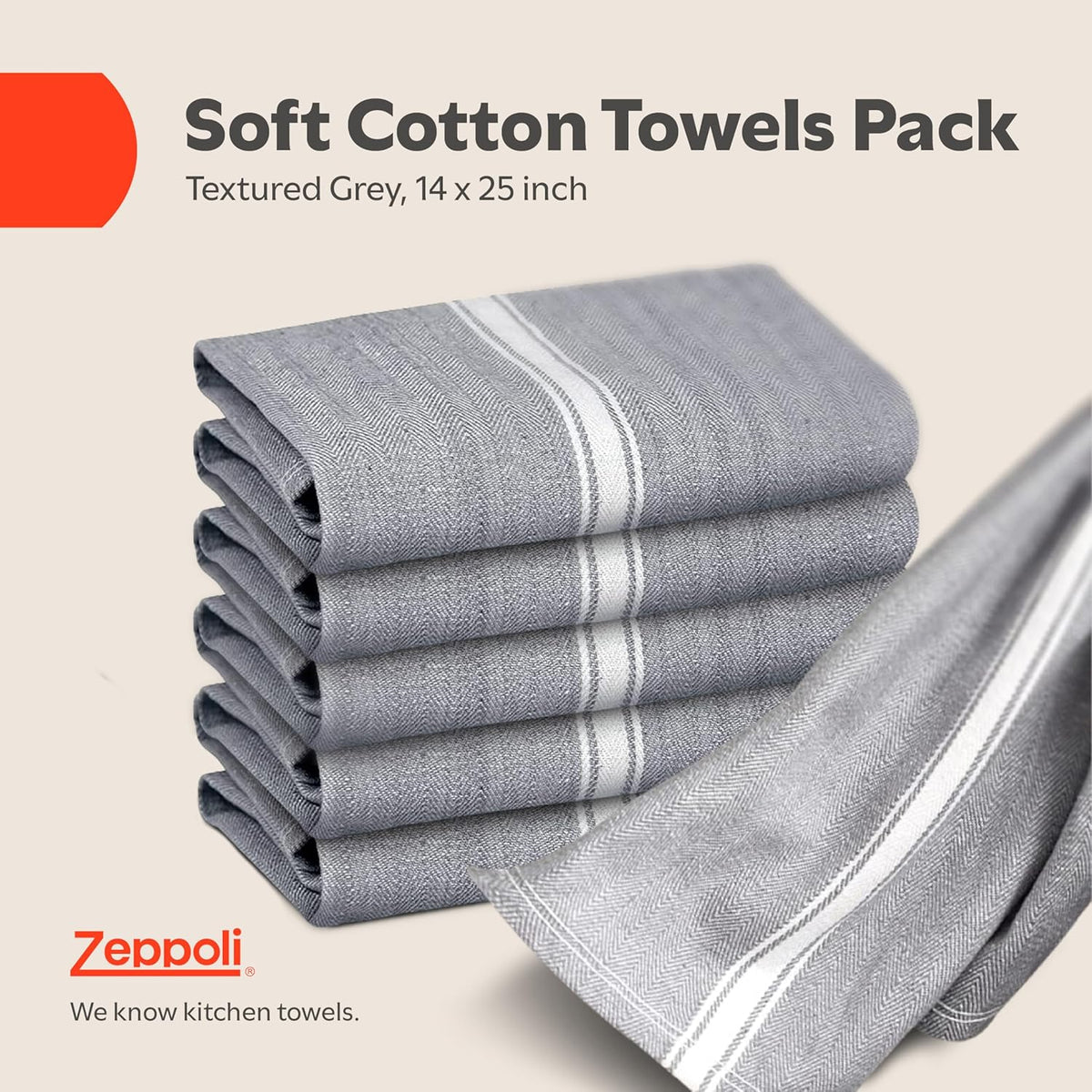 Classic Dish Towels - 15 Pack - 14" by 25" - 100% Cotton Kitchen Towels - Reusable Bulk Cleaning Cloths - Blue Hand Towels - Super Absorbent - Machine Washable