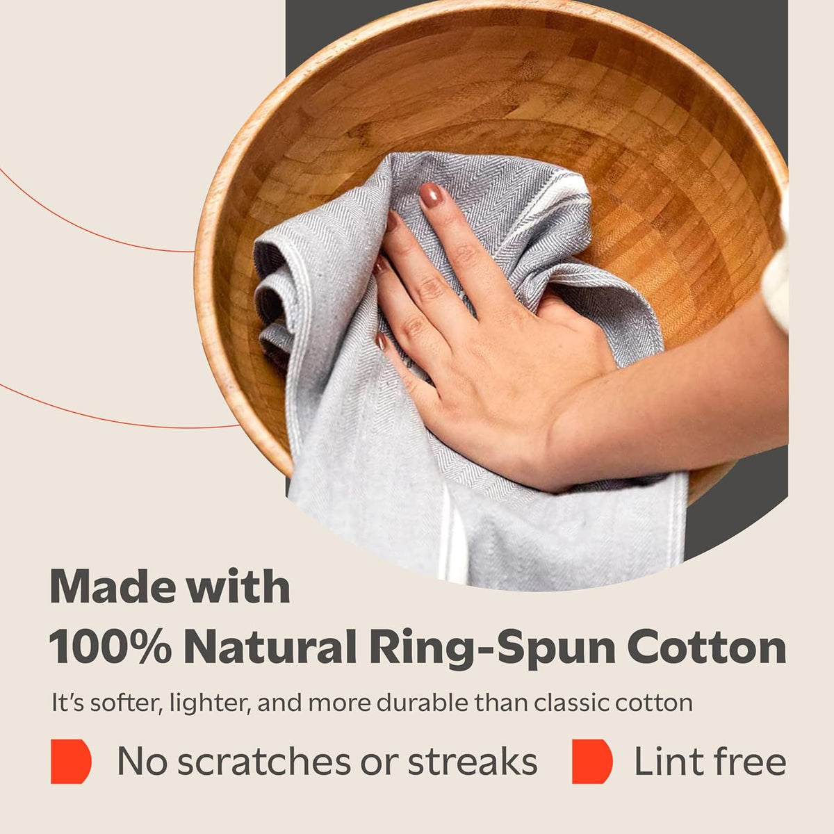 Classic Dish Towels - 15 Pack - 14" by 25" - 100% Cotton Kitchen Towels - Reusable Bulk Cleaning Cloths - Blue Hand Towels - Super Absorbent - Machine Washable