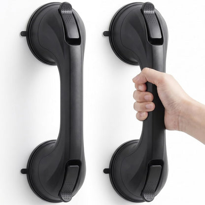2 Pack Shower Grab Bar for Shower and Bathtubs, No Drilling, White