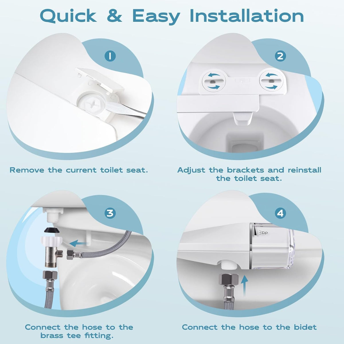 Bidet Dual Mode Bidet Attachment for Toilet(Feminine/Rear Wash)