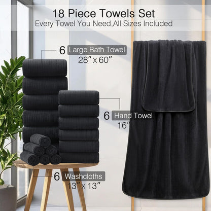 Grey Hand Towels Set 16x31 Inches,Soft Microfibers Bathroom Towel Set 2 Pack,Highly Absorbent Quick Dry Luxury Towel Hotel Spa Gym Hand Towel Collection for Bathroom