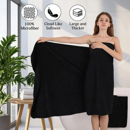 Grey Hand Towels Set 16x31 Inches,Soft Microfibers Bathroom Towel Set 2 Pack,Highly Absorbent Quick Dry Luxury Towel Hotel Spa Gym Hand Towel Collection for Bathroom