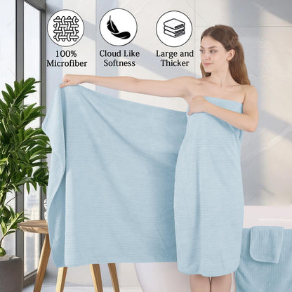 Grey Hand Towels Set 16x31 Inches,Soft Microfibers Bathroom Towel Set 2 Pack,Highly Absorbent Quick Dry Luxury Towel Hotel Spa Gym Hand Towel Collection for Bathroom