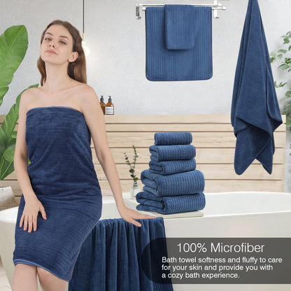 Grey Hand Towels Set 16x31 Inches,Soft Microfibers Bathroom Towel Set 2 Pack,Highly Absorbent Quick Dry Luxury Towel Hotel Spa Gym Hand Towel Collection for Bathroom