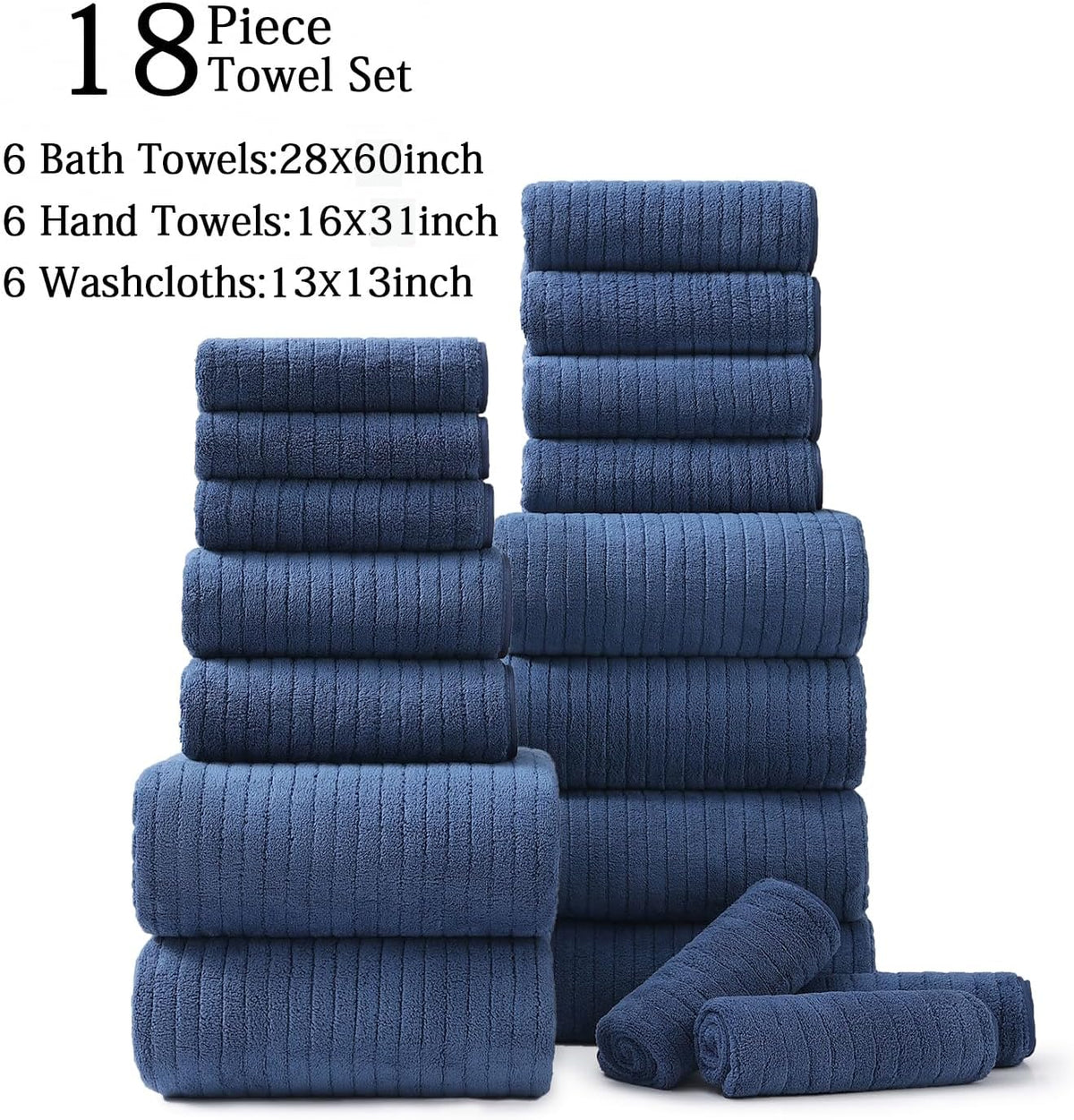 Grey Hand Towels Set 16x31 Inches,Soft Microfibers Bathroom Towel Set 2 Pack,Highly Absorbent Quick Dry Luxury Towel Hotel Spa Gym Hand Towel Collection for Bathroom