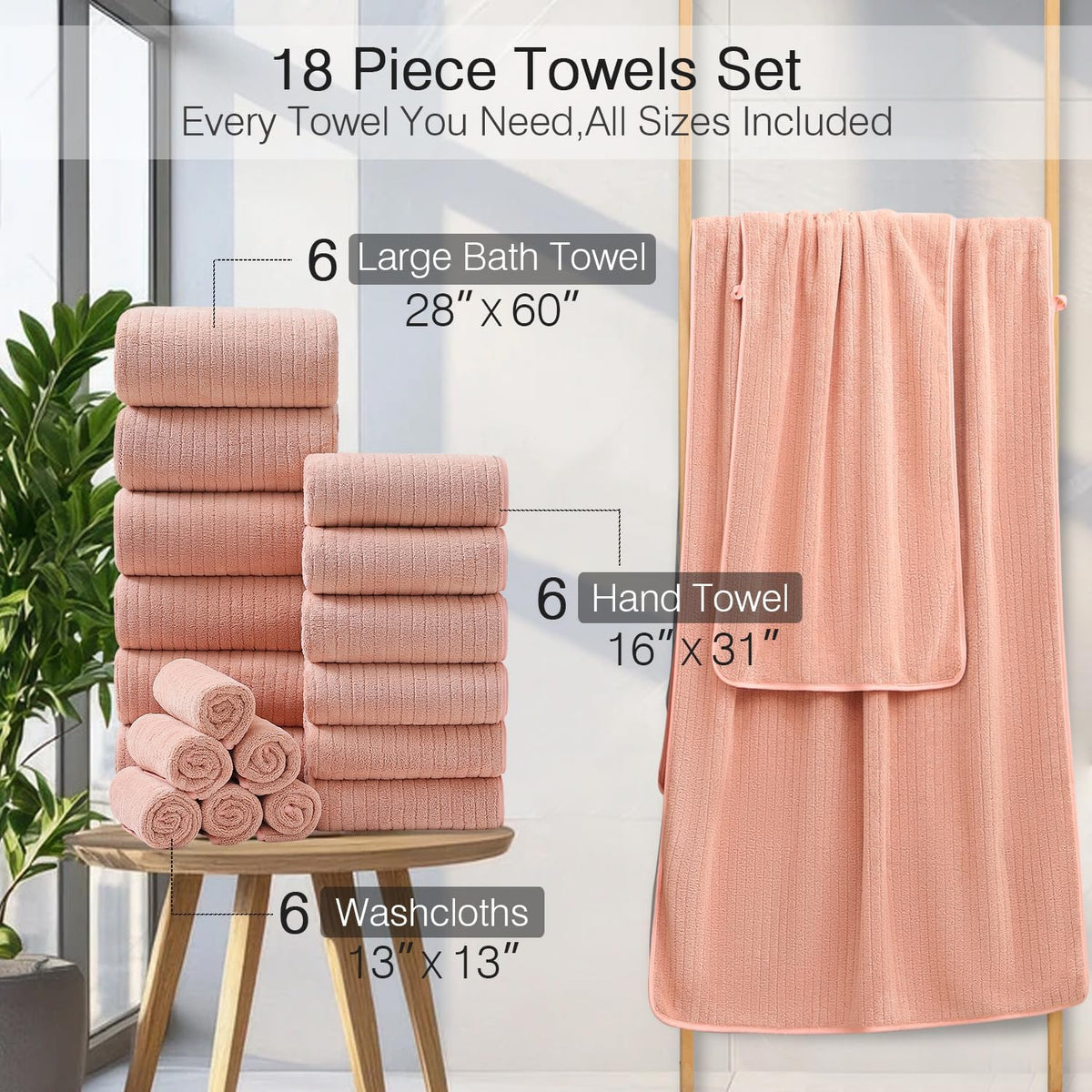 Grey Hand Towels Set 16x31 Inches,Soft Microfibers Bathroom Towel Set 2 Pack,Highly Absorbent Quick Dry Luxury Towel Hotel Spa Gym Hand Towel Collection for Bathroom