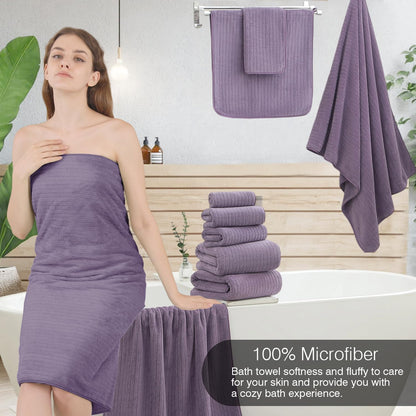 Grey Hand Towels Set 16x31 Inches,Soft Microfibers Bathroom Towel Set 2 Pack,Highly Absorbent Quick Dry Luxury Towel Hotel Spa Gym Hand Towel Collection for Bathroom