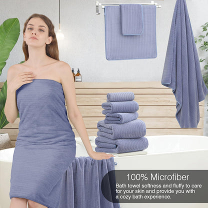 Grey Hand Towels Set 16x31 Inches,Soft Microfibers Bathroom Towel Set 2 Pack,Highly Absorbent Quick Dry Luxury Towel Hotel Spa Gym Hand Towel Collection for Bathroom