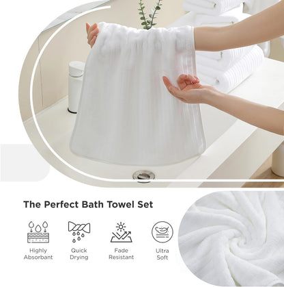 Grey Hand Towels Set 16x31 Inches,Soft Microfibers Bathroom Towel Set 2 Pack,Highly Absorbent Quick Dry Luxury Towel Hotel Spa Gym Hand Towel Collection for Bathroom