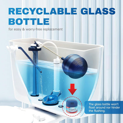 Toilet Bowl Cleaner Bottles, 3 Pack, Long-Lasting Clean