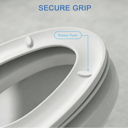 Toilet Seat Round with Soft Close, Top/Bottom Fixing 2 Mount Way, Compatible Round 16.5inch Toilet Seat, PP Material No Yellowing or Breakage