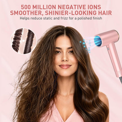 Mythsight StyleVibe High-Speed Ionic Hair Dryer with 3 Attachments
